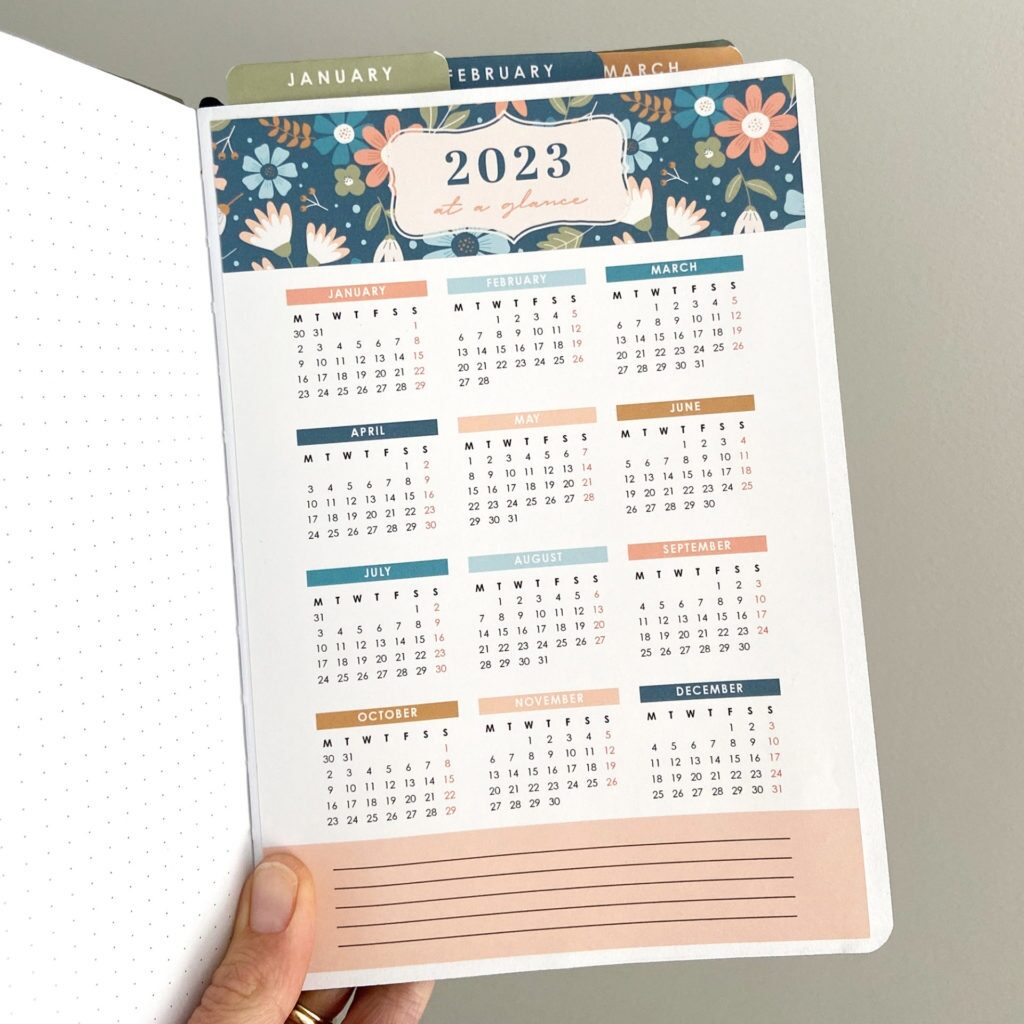 New Year Bullet Journal Setup With Printable 2023 Calendars Space And Quiet