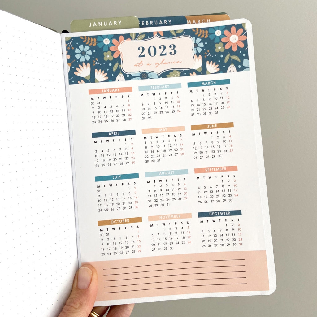 Bullet Journal Calendar 2023 Printable 2023 Calendar Printable