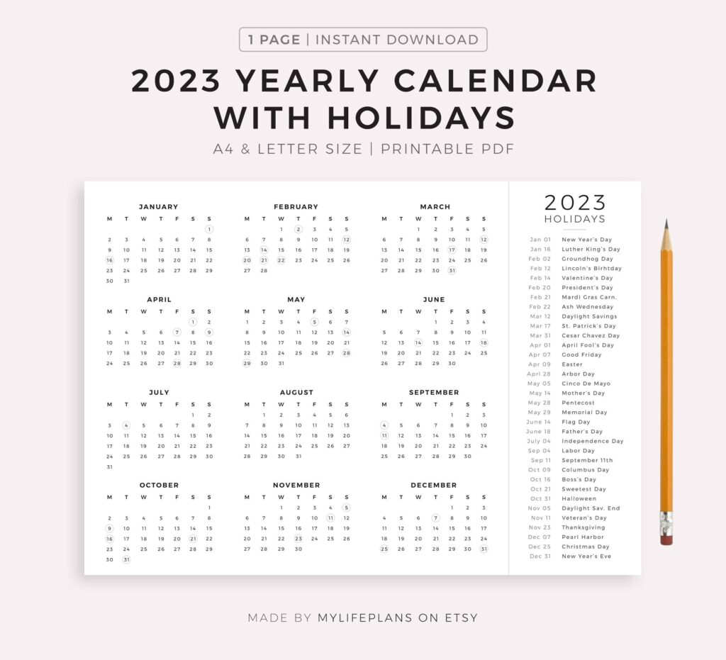 2023 Calendar Singapore Printable