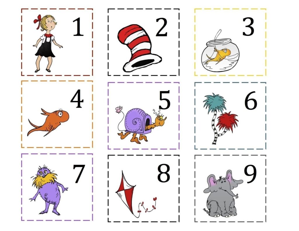 Dr Seuss Blank Calendar Printable