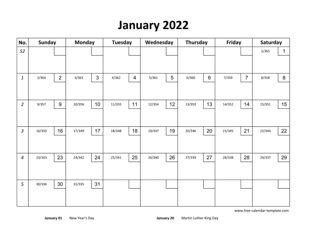 Printable Blank Calendar With Checkboxes