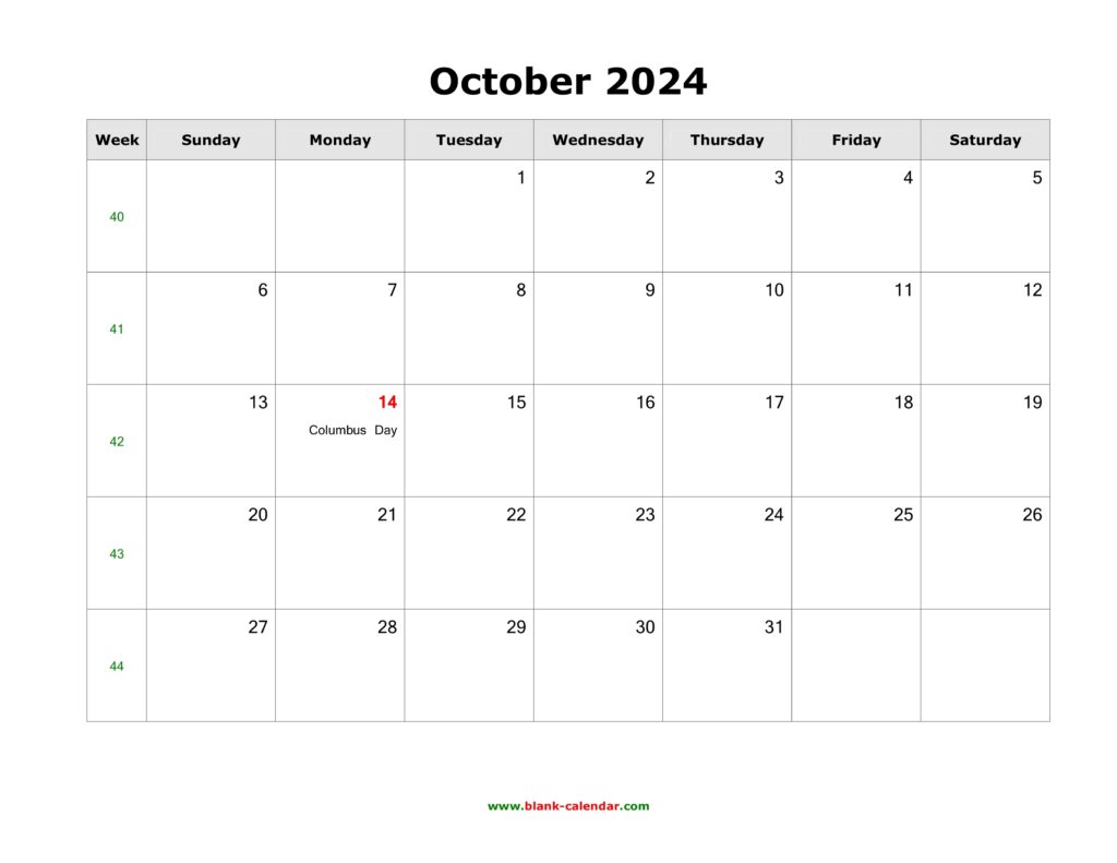 Free Printable Blank Oct2017 Calendar - 2024 Calendar Printable