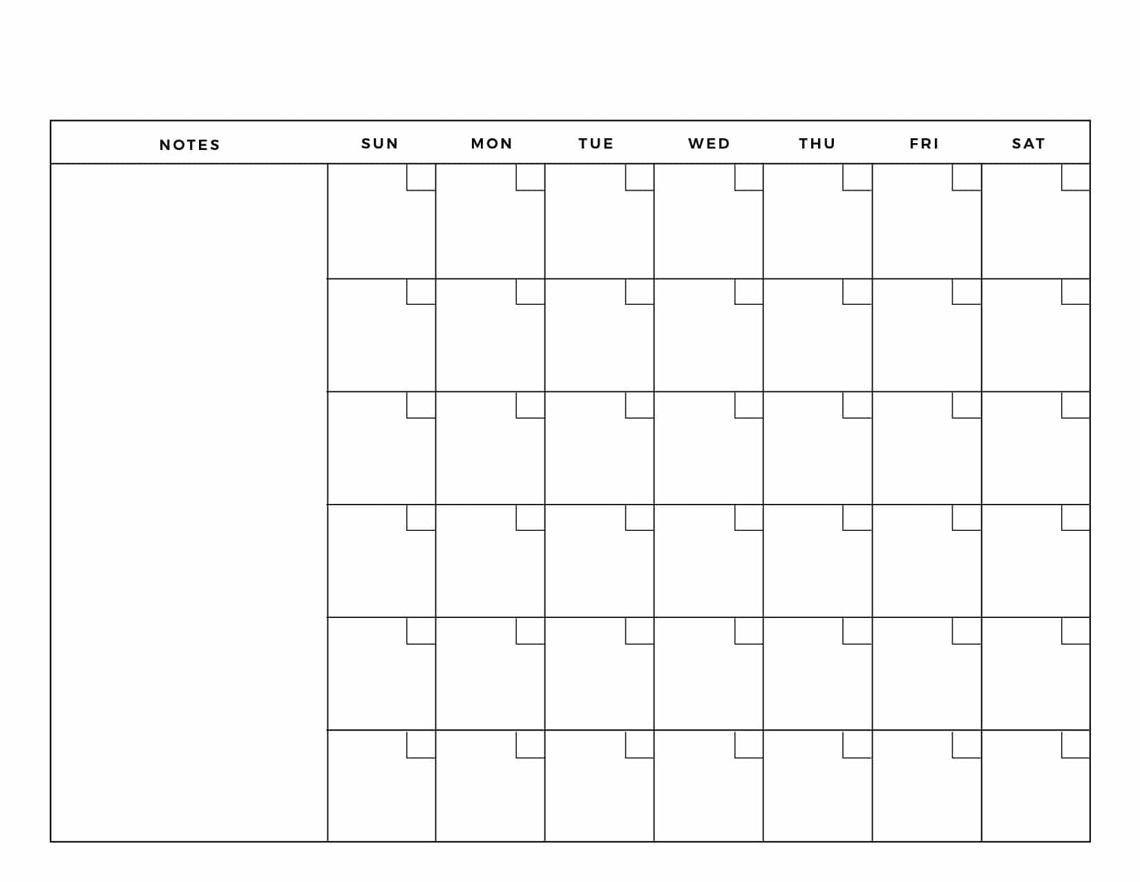 Printable Blank Calendar Templates World Of Printables