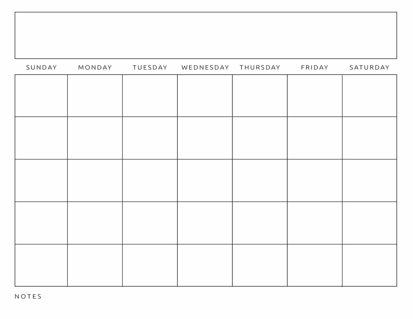 Printable Blank Calendar Templates World Of Printables