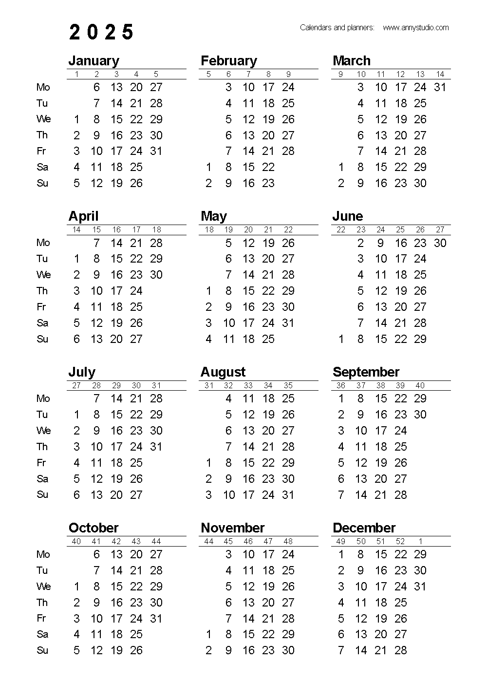 2025 Mac Pages Calendar 2025 Calendar Printable