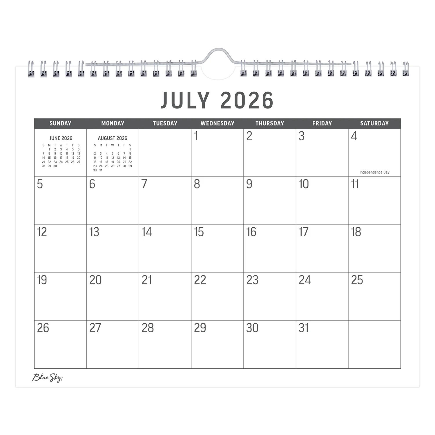 Large Print July 2026 Calendar