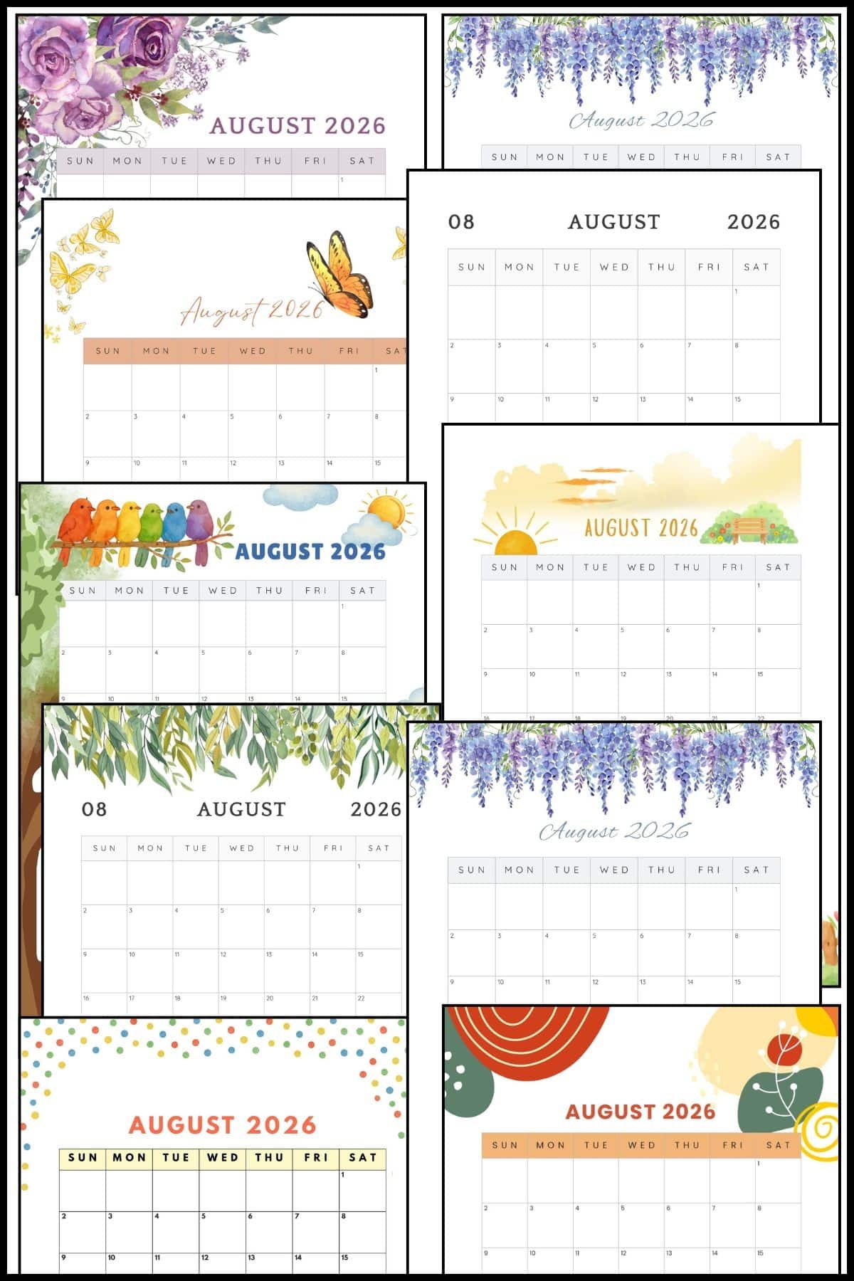 August 2026 Calendar Printable Free PDF Download The Pink Craft Box August 2026 Calendar Printable Free PDF Download The Pink Craft Box